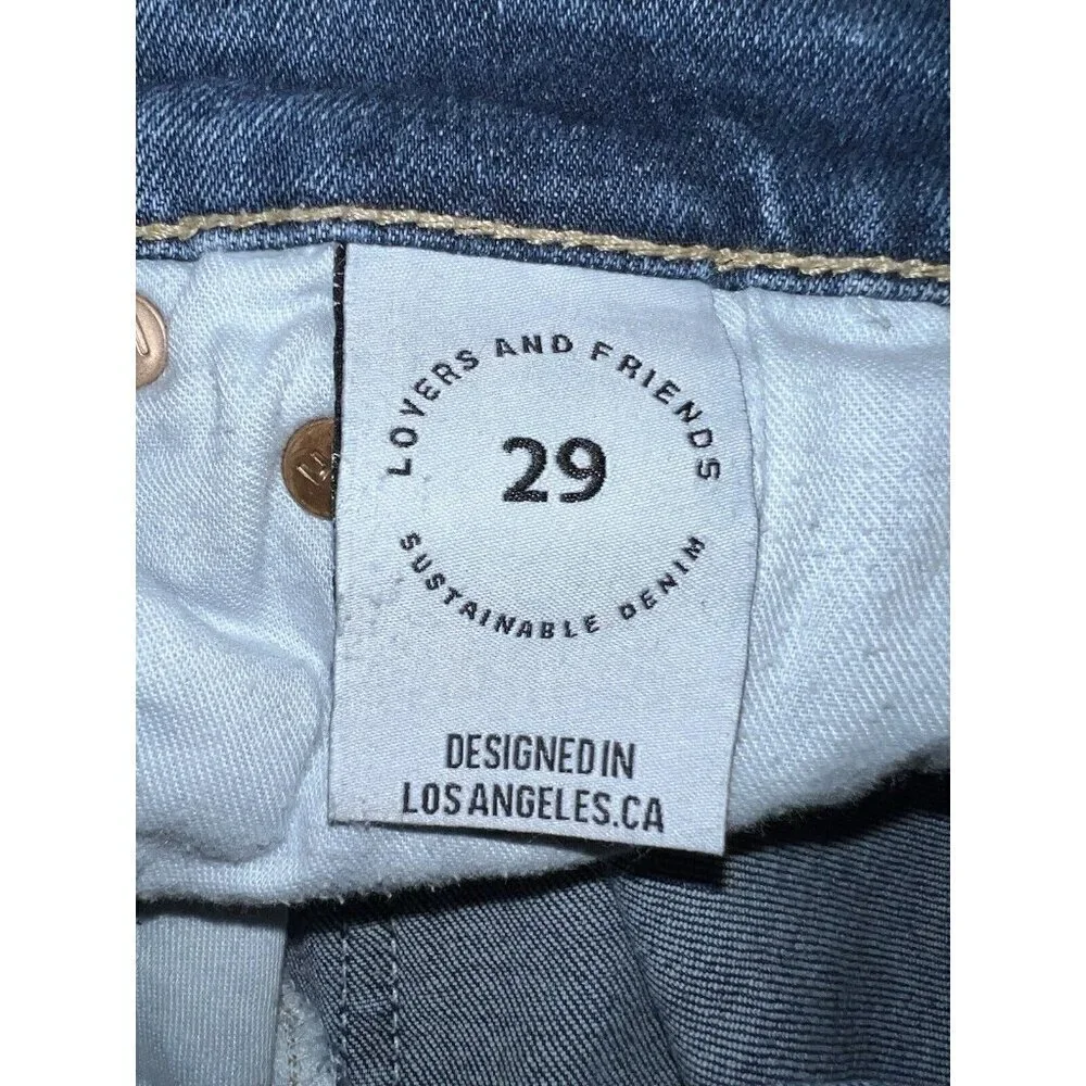 LOVERS AND FRIENDS River Verona Stretch Denim Low Rise Ultra Flare Jeans